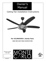 Monte Carlo Fan Company 5CLR66XXD-L Series Owner's manual