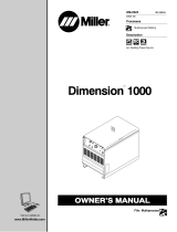 Miller Electric Dimension 1000 Owner's manual