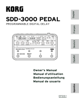 Korg SDD-3000 PEDAL Owner's manual