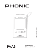 Phonic PAA3 User manual