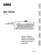 Korg RK-100S Owner's manual