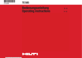 Hilti TE 505 Operating instructions