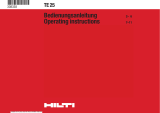Hilti TE 25 Operating Instructions Manual