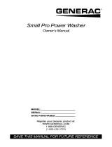 Generac Small Pro Power Washer Owner's manual