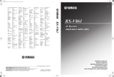 Yamaha RX-V861 Owner's manual