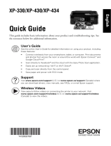 Epson XP-330 Quick start guide