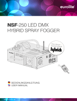 EuroLite NSF-250 LED Hybrid Spray Fog User manual