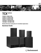 Turbosound TCX118B-R-WH Quick start guide