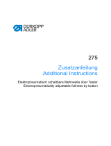 DURKOPP ADLER 275 User manual