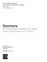 Kenmore 60222 Installation guide