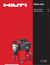 Hilti VCU 40 Operating instructions