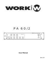 Work Pro PA 60/2 User manual