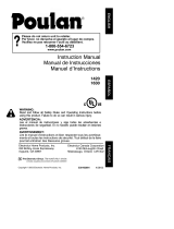 Poulan 1420 TYPE 2 Owner's manual