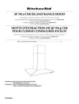 KitchenAid 36"(91.4CM) ISLAND RANGE HOOD User manual