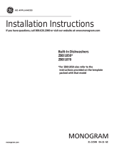 GE ZBD1850NII Installation guide