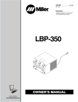 Miller LBP-350 Owner's manual