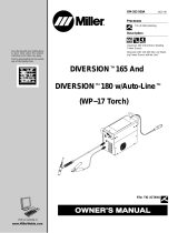 Miller DIVERSION 165 (WP-17 TORCH) Owner's manual