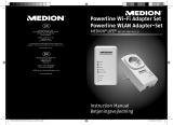 Medion Powerline Wi-Fi Adapterset LIFE P85150 MD 90222 User manual