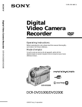 Sony DCR DVD200E User manual