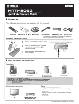 Yamaha HTR-5063 Reference guide