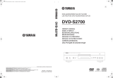 Yamaha DVD-S2700 Owner's manual