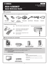 Yamaha RX-V2067 Reference guide