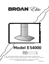 Broan E5490SS User manual