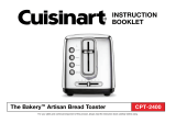 Cuisinart CPT-2400P1 Owner's manual