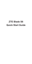 ZTE BLADE S6 User manual