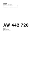 Gaggenau AW 442 Installation guide