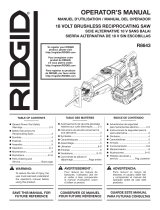 RIDGID R8643SB2 User manual