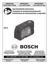 Bosch Power Tools GPL 3 R User manual