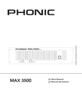 Phonic MAX 3500 User manual