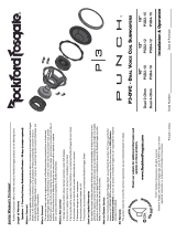 Rockford Fosgate Punch P3D4-10 User manual