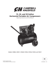Cambell Hausfeld 20 GAL HORIZONTAL 120/240 VOLT VT6290 User manual