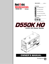 Miller D550K HO CC/CV DC DIESEL WELDER Owner's manual