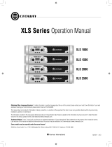 Crown XLS 1500 Series User manual