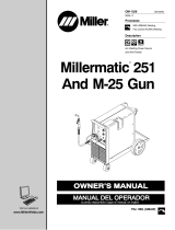 Miller MATIC 251 AND M-25 GUN Owner's manual