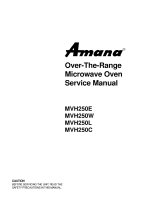 Amana MVH250W Owner's manual