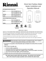 Rinnai RLX94IN User manual