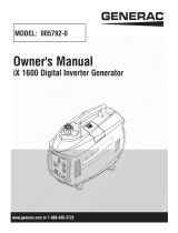 Generac IX1600-5792-0 Owner's manual