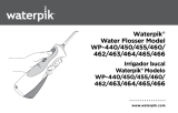 Waterpik Black Cordless Plus Water Flosser  Owner's manual
