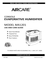 Aircare MA1201 Owner's manual