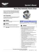 Vollrath Slicer, Electric, Automatic User manual