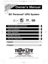 Tripp Lite BC Personal UPS Owner's manual