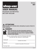 Shop-Vac H87S600Cr User manual