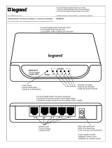 Legrand Desktop 5-Port Gigabit Ethernet Switch - DA1015 Installation guide