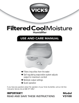 Vicks V3100 - Vicks . Cool Mist Humidifier User guide
