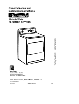 Kenmore 11063942101 Owner's manual