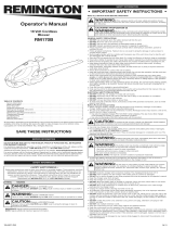 Remington RM170B Owner's manual